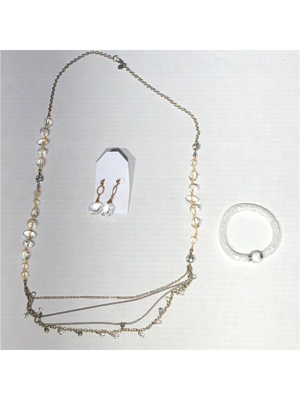 Custom Made Women's Chain Necklace Bracelet Earrings Set